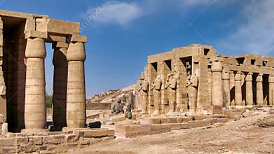 Cultural Ramesseum, Theban Necropolis, Africa, Egypt