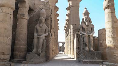Luxor Temple in Luxor, ancient Thebes, Egypt. Luxor Temple is a large Ancient Egyptian temple complex located on the