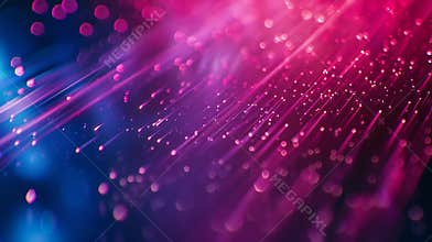 Generative AI Defocused glow overlay Fluorescent light leak SciFi illumination Blur neon navy blue magenta pink co