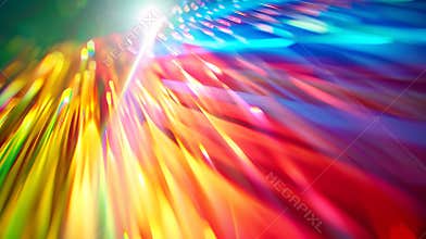 Generative AI Diffraction Grading Effect Overlays Prismatic Holographic Color Abstract Light Refraction Beautifull