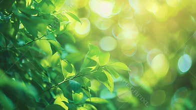 Generative AI Blurred natural background Spring summer defocused greenery background in park on nature business co