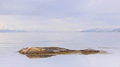 The View From Alta Along Altafjord on a Winter Morning