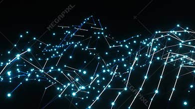 Cyber security concept.Machine learning algorithms. Analysis of information. Technology data binary code network conveying