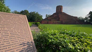 Chaukhandi Stupa sarnath. Buddhist monument. Buddhist monument sarnath varanasi. Buddhist pilgrimage sites. Chaukhandi Stupa