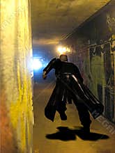 video game man running