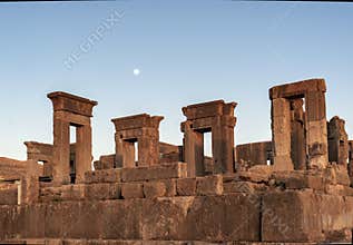 Dusk of Persepolis ruins,Shiraz Iran