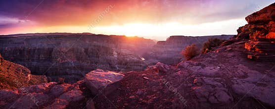 Grand Canyon - Sunset panoramic