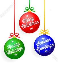 Christmas Greeting Ornaments/eps