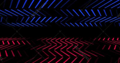 Lines 3d up and down moving creative elegant technology background 4K