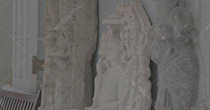 General View On Ancient Statues of Jaianism Godness. Guiarat, 10-11th Century Ce Ungraded C LOG 2