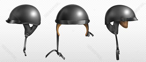 Jockey helmets set on transparent background