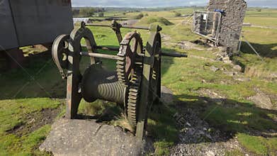 English rural landscape b-roll from Magpie Mine in the Derbyshire Peak District National Park