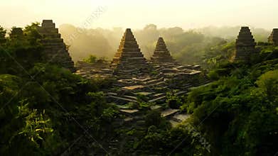 Lost ancient city deep in the jungle.