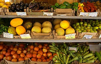 Fruiterer's display