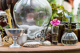 Garden and kitchen utensils decoration