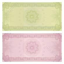 Gift certificate / Voucher template. Guilloche