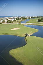 Coastal golf course.