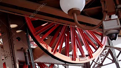 Eiffel Tower lift wheel