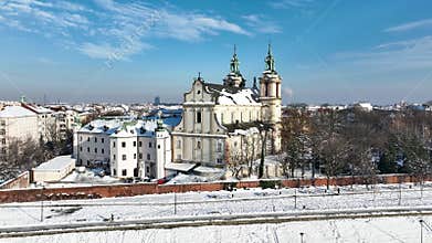 Skalka church and monastery in Krakow, Poland