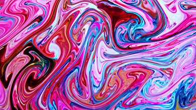 Slow Motion Macro Abstract Pattern Artistic Concept Color Surface Moving Surface Liquid Paint Splashing Art Design Texture