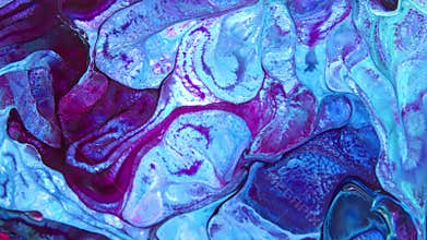 Slow Motion Macro Abstract Pattern Artistic Concept Color Surface Moving Surface Liquid Paint Splashing Art Design Texture