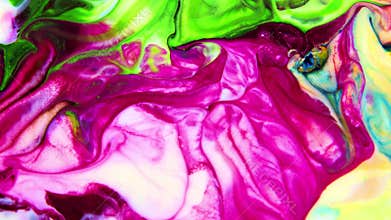 Slow Motion Macro Abstract Pattern Artistic Concept Color Surface Moving Surface Liquid Paint Splashing Art Design Texture