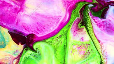 Slow Motion Macro Abstract Pattern Artistic Concept Color Surface Moving Surface Liquid Paint Splashing Art Design Texture