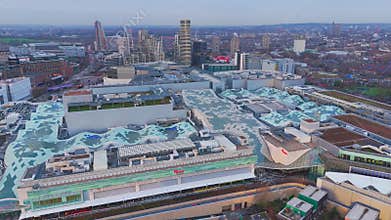 The Westfield shopping centre in Shepherds Bush London aerial view - LONDON, UK - DECEMBER 12, 2023