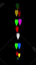 Live reactions of hearts icons illustration.