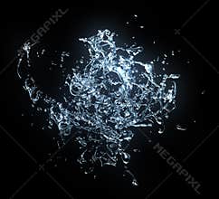 Water splashes