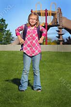 Early Morning School Girl