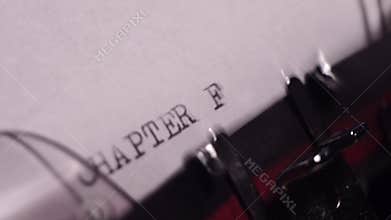 Chapter Four, Typing in Vintage Typewriter, Writing a Book or Novel, Macro