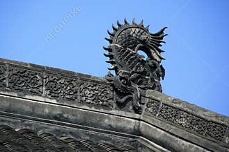 buddhist temple (wenshu monastery) in chengdu (china)