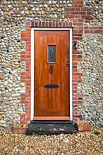 Wooden front door