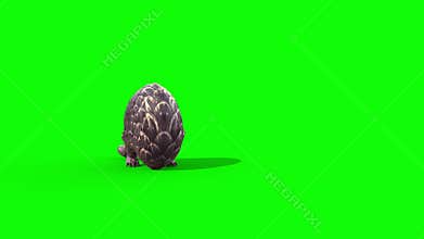 Pangolin Attacks Green Screen Front 3D Rendering Animation 4K