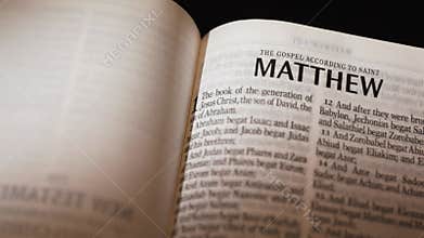 The Bible-New Testament Matthew title page