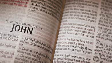 The Bible-New Testament Gospel John title page