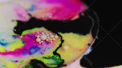 Ink blend paint water splash acrylic emulsion mix