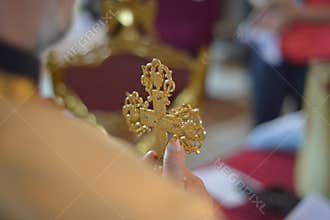 Gold cross