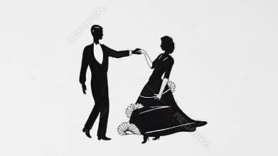 Classic dancing couple