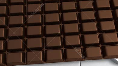 3D Bathroom Scale - Chocolate