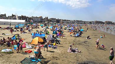 Weymouth Beach in Dorset, England, UK