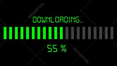 Downloading progress bar - digital green