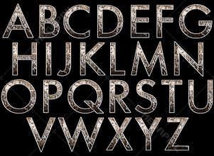 Digital Alphabet Diva Style Scrapbooking Element