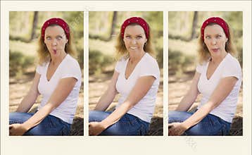 Girl Gone Crazy With Faces