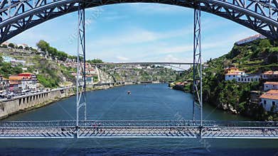 Luis I Bridge over Douro River in Porto