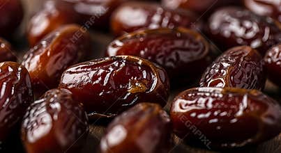 Fresh Dates Fruit Closeup Texture Background