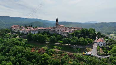 ancient hill town of Buzet on the Istrian peninsula, Croatia