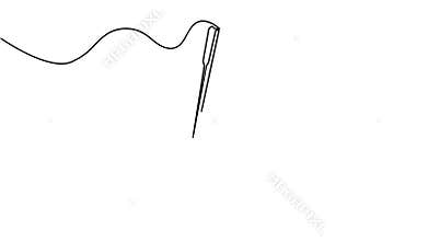 Tailor equipment continuous line motion graphic seamless loop