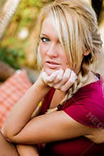 Woman - Blonde Model for Fall Fashion